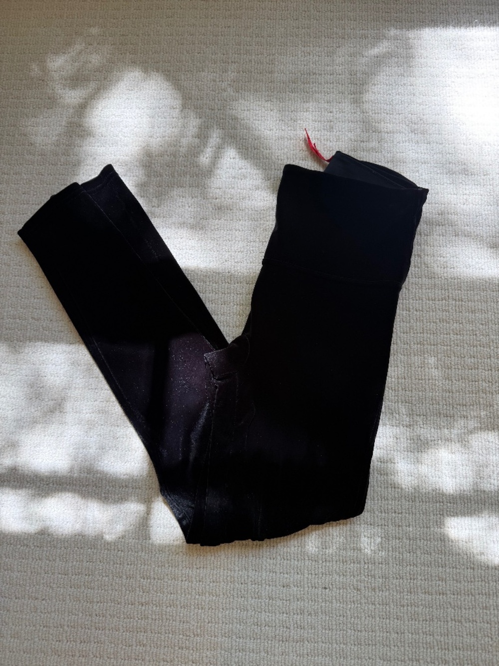Spanx Black Velvet Leggings